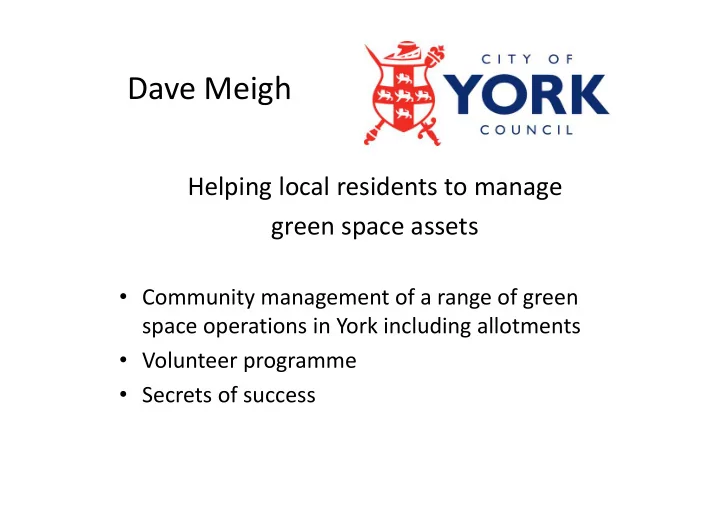 dave meigh