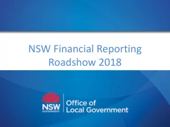 Roadshow 2018  Purpose of the day  Education about new accounting standards  Opportunity to