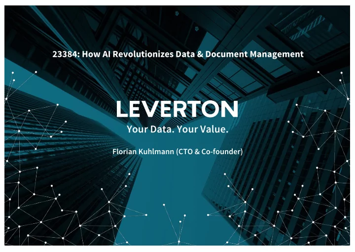 your data your value
