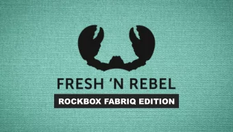 ROCKBOX FABRIQ EDITION  ITS TIME FOR  FOR    BETTER SOUND.  BETTER DESIGN.  BETTER SPECS.