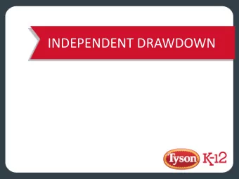 INDEPENDENT DRAWDOWN  How it works today  Today when a blended product (W/D) is purchased   The