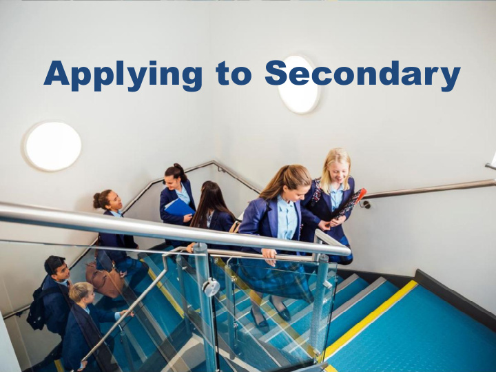 applying to secondary resources schools school visits