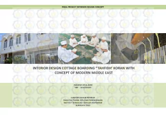 INTERIOR DESIGN COTTAGE BOARDING TAHFIDH KORAN WITH CONCEPT OF MODERN MIDDLE EAST ROSIANA