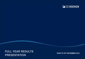PRESENTATION  Disclaimer  This presentation does not contain or constitute an invitation or