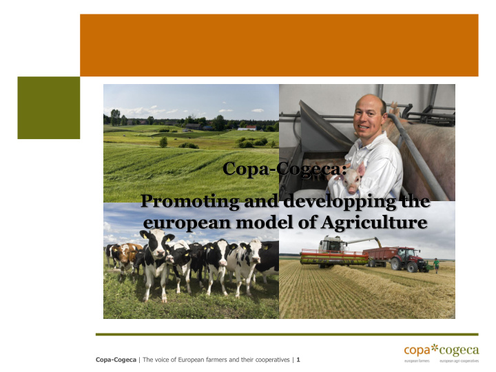 copa cogeca promoting and developping the european model