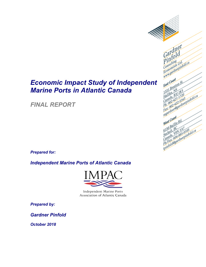 economic impact study of independent