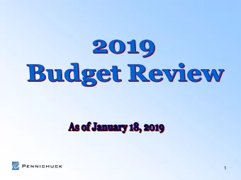 1  2  Total Budgeted in  Total Planned in  Total Planned in  2019 for  Total Budgeted  2020 for