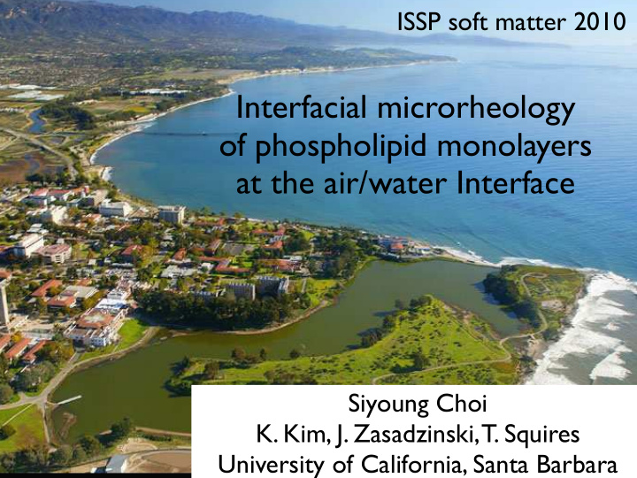 interfacial microrheology of phospholipid monolayers at