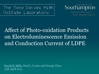 Affect of Photo-oxidation Products  on Electroluminescence Emission  and Conduction Current of LDPE