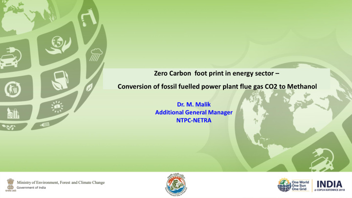 zero carbon foot print in energy sector