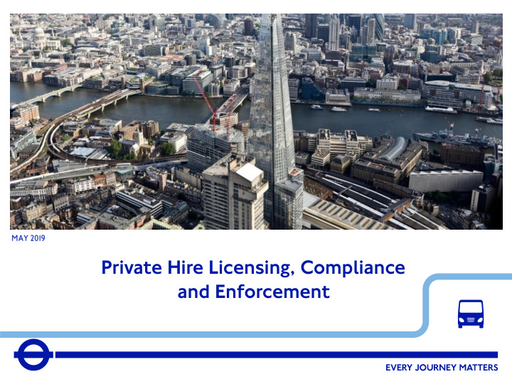 private hire licensing compliance and enforcement