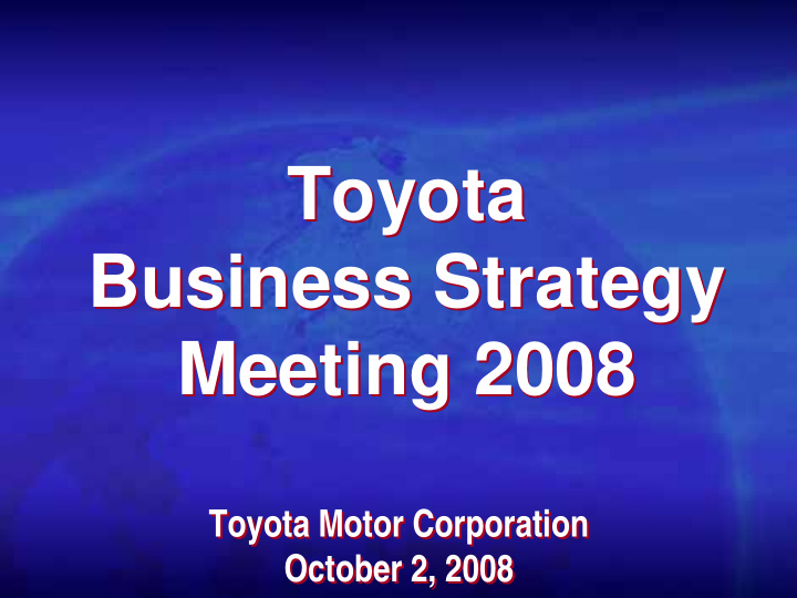 toyota toyota business strategy business strategy meeting