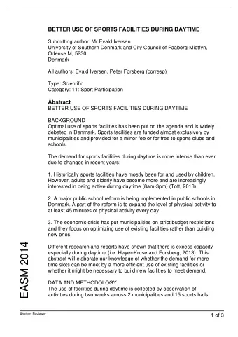 EASM 2014  Different research and reports have shown that there is excess capacity  especially