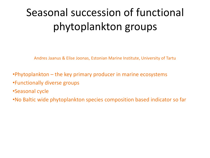 phytoplankton groups