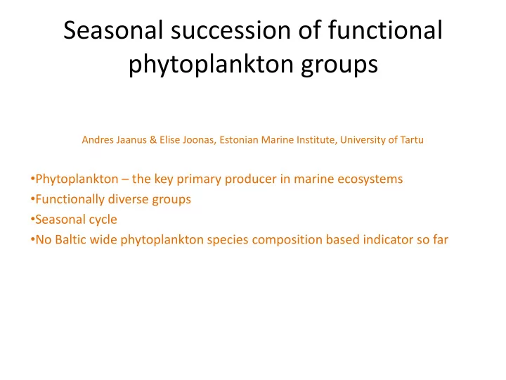 phytoplankton groups