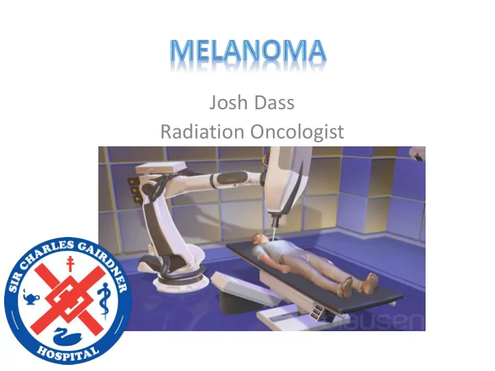 josh dass radiation oncologist epidemiology