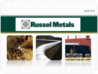 JUNE 2019  CAUTIONARY STATEMENT ON FORWARD-LOOKING INFORMATION  Certain statements contained in