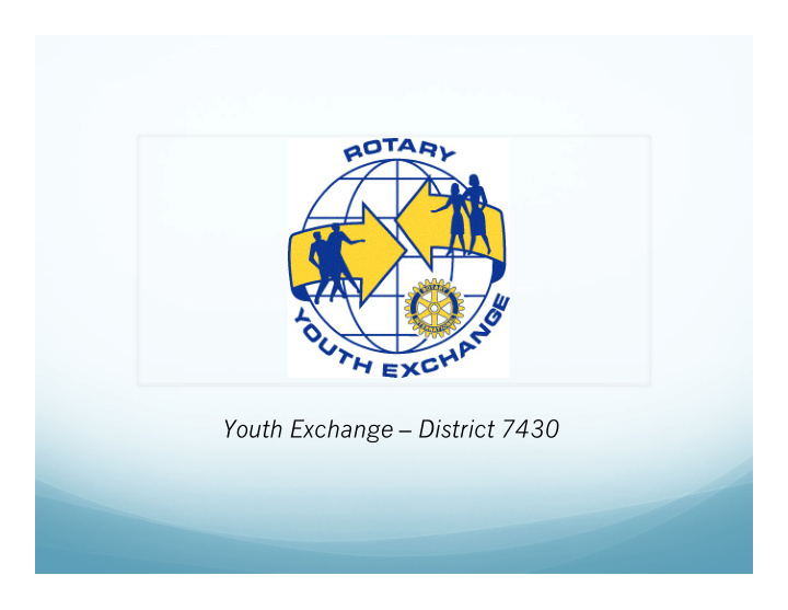 youth exchange district 7430 rotary programs