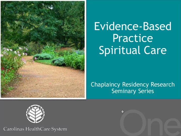 evidence based