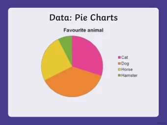 Data: Pie Charts  What is a Pie Chart?  A pie chart is a type of graph that  illustrates how