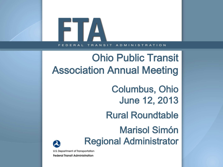 ohio o pu public ic transit nsit