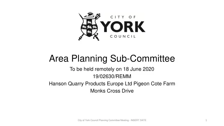 area planning sub committee
