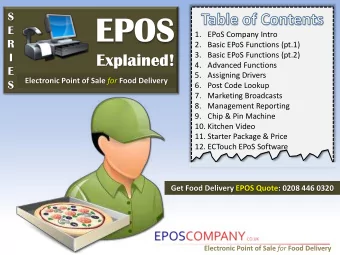 S  E  1. EPoS Company Intro  R  2. Basic EPoS Functions (pt.1)  3. Basic EPoS Functions (pt.2)  I
