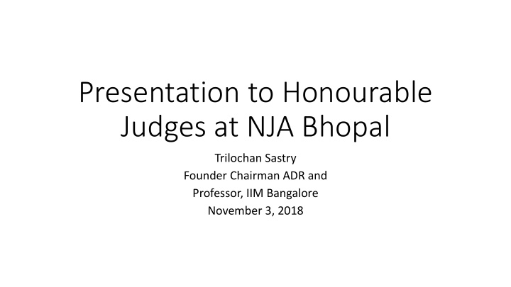 judges at nja bhopal