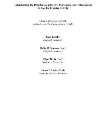 Understanding the Distribution of Electric Currents in Active Regions and  its Role for Eruptive