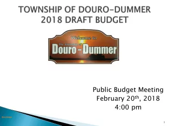 February 20 th , 2018  4:00 pm  More images  1  1. Public Works  2. Motion of Council  3. Public