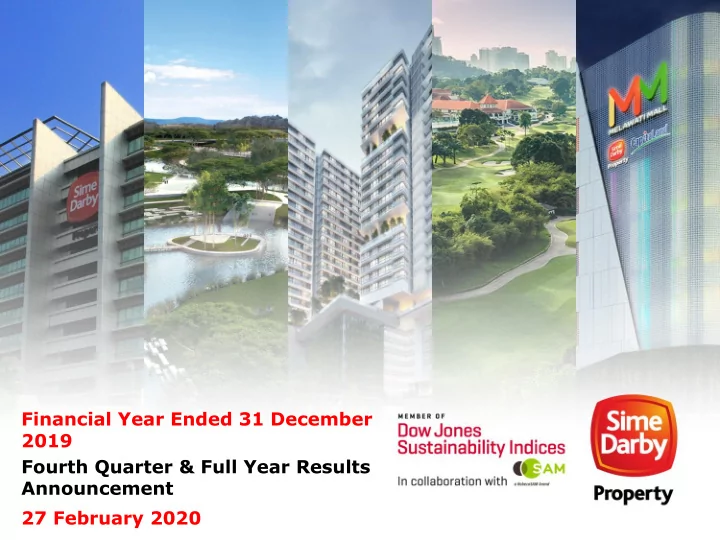 financial year ended 31 december 2019 fourth quarter full