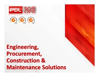 Engineering,  Engineering, Procurement, Procurement, Construction &amp; Construction &amp;