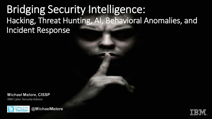 bridging security in intelligence