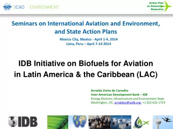 in Latin America &amp; the Caribbean (LAC)  Arnaldo Vieira de Carvalho Inter-American Development