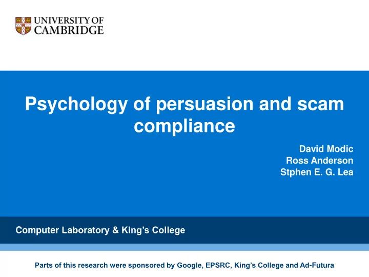 compliance