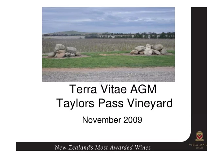 terra vitae agm taylors pass vineyard