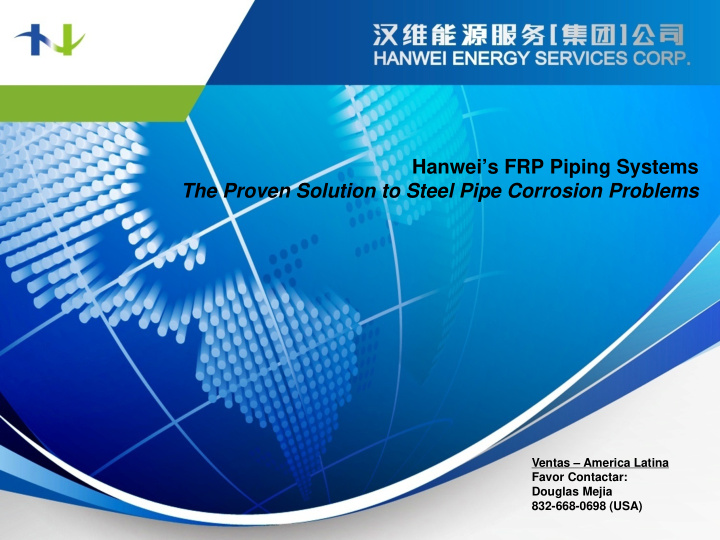 hanwei s frp piping systems the proven solution to steel