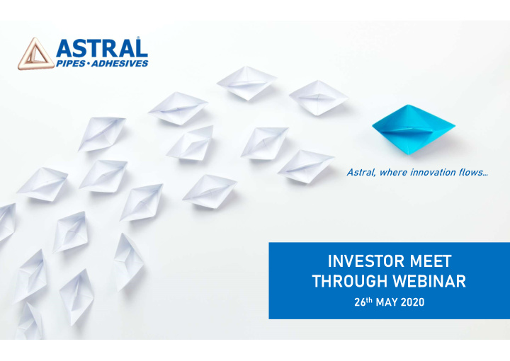 investor meet through webinar