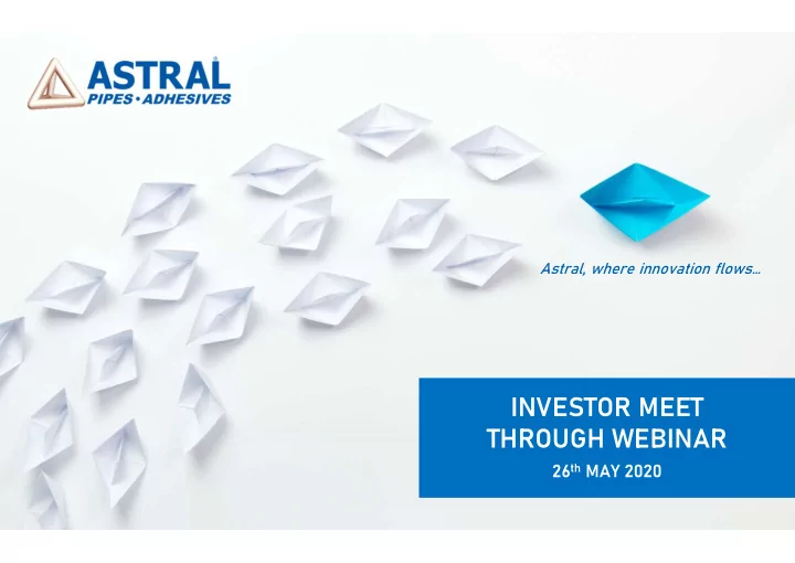 investor meet through webinar