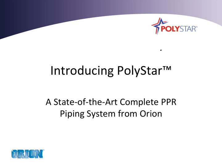 click to edit master tle style introducing polystar