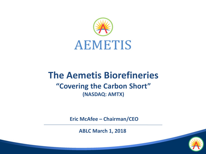 the aemetis biorefineries