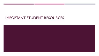 IMPORTANT STUDENT RESOURCES  Aggie Honor System Office-Tim Powers  Disability
