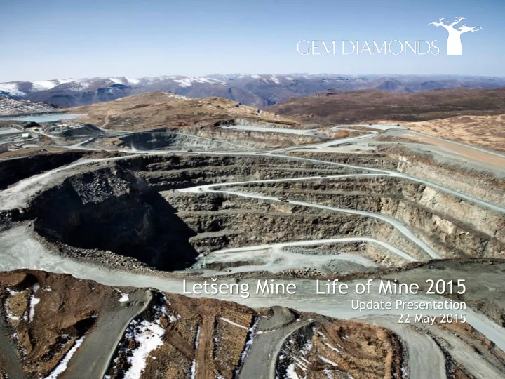 let eng mine life of mine 2015