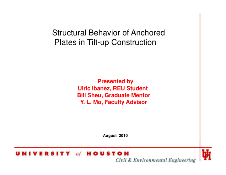 structural behavior of anchored structural behavior of