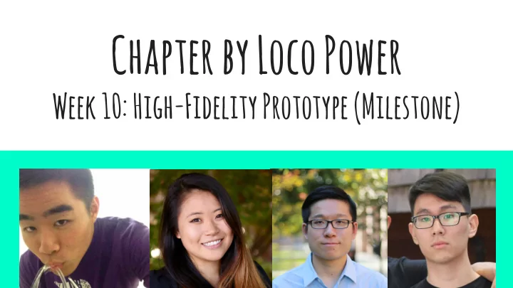 chapter by loco power