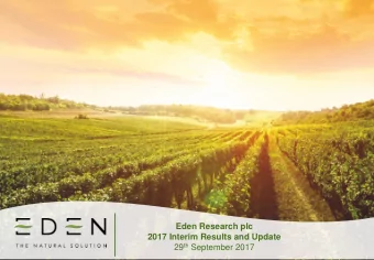 29 th September 2017  Introduction &amp; company overview  pages 3 - 7  Contents  Operational