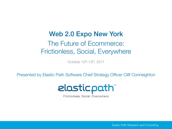 web 2 0 expo new york the future of ecommerce