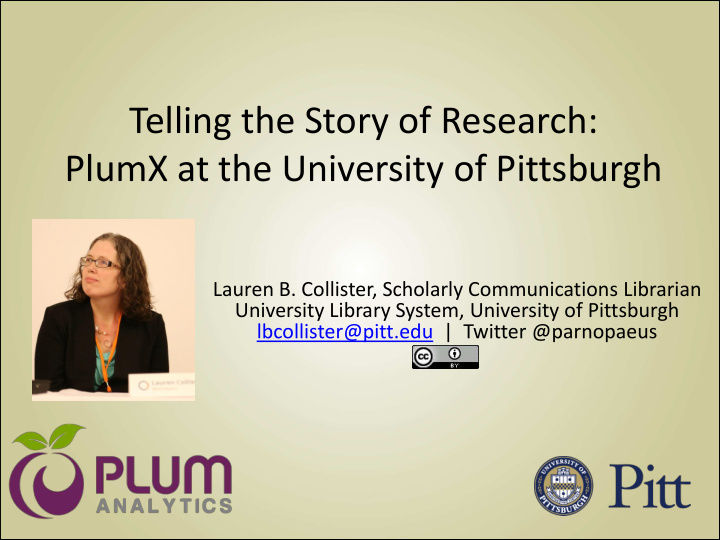 telling the story of research