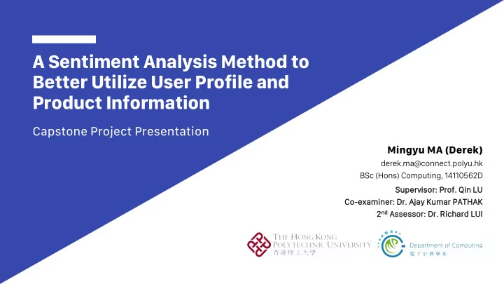 a sentiment analysis method to better utilize user