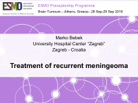 treatment of recurrent meningeoma disclosure